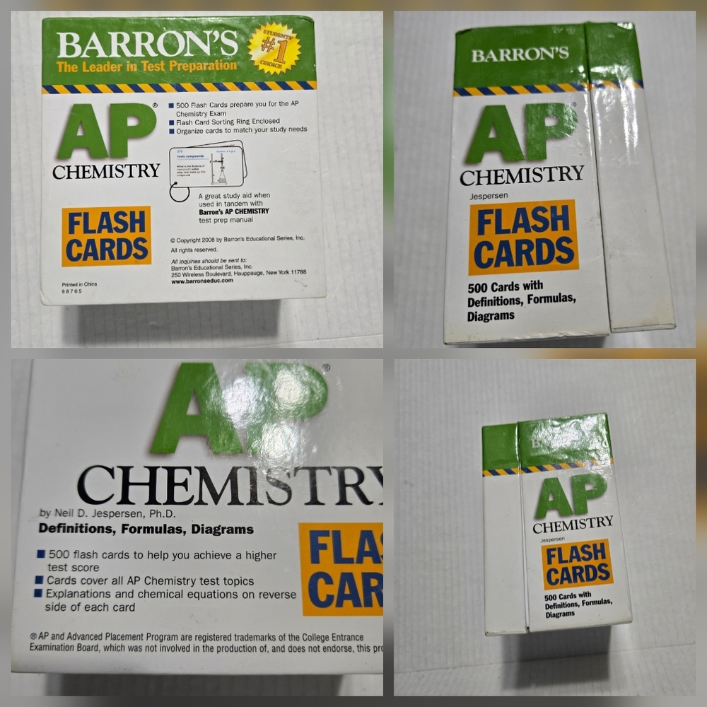 Barron's AP Chemistry Flash Cards Box Set - Picture 16 of 16